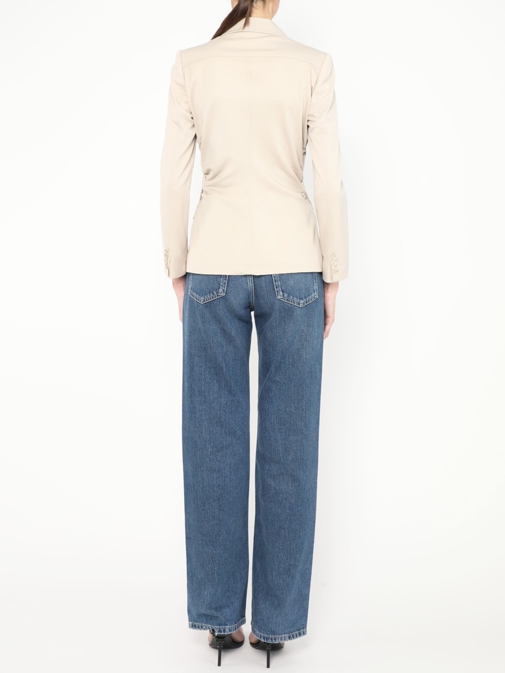 Vintage Gucci by Tom Ford Ruched Utility Blazer Spring 2004 Runway IT 42 - Picture 3 of 13